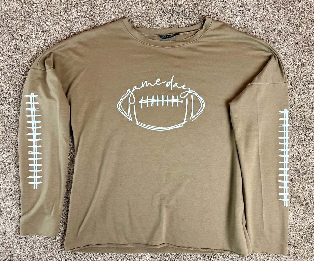 Gameday Football Graphic Long Sleeve Top